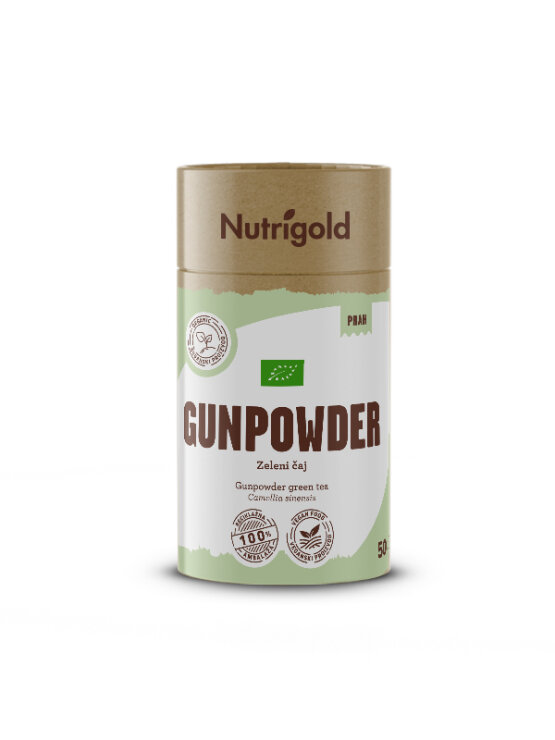 Nutrigold Gunpowder Grüner Tee - Biologisch in einer 50 Gramm Packung