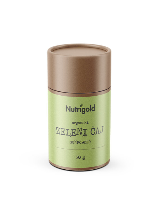 Nutrigold Gunpowder Grüner Tee - Biologisch in einer 50 Gramm Packung