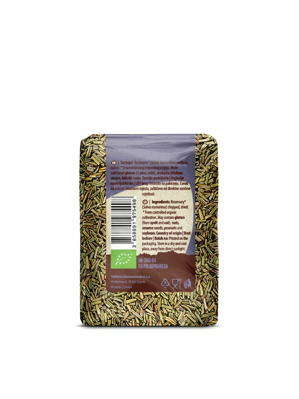 Rosmarin gehackt – Biologisch 50g Nutrigold