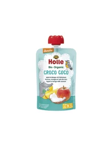 Holle Quetschie Apfel & Mango mit Kokosnuss „Croco coco“ (ab dem 8. Monat) – Biologisch in einer 100g Packung
