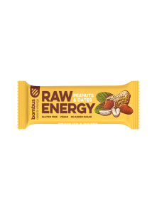 Bombus Raw Energy Erdnüsse & Datteln in einer 50 Gramm Packung