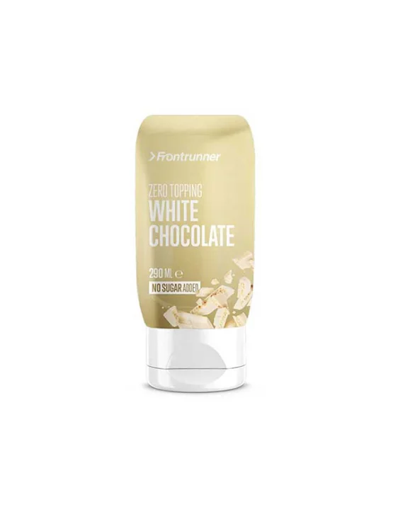 Frontrunner Zero Topping weißes Schokoladendressing in der 290ml Packung