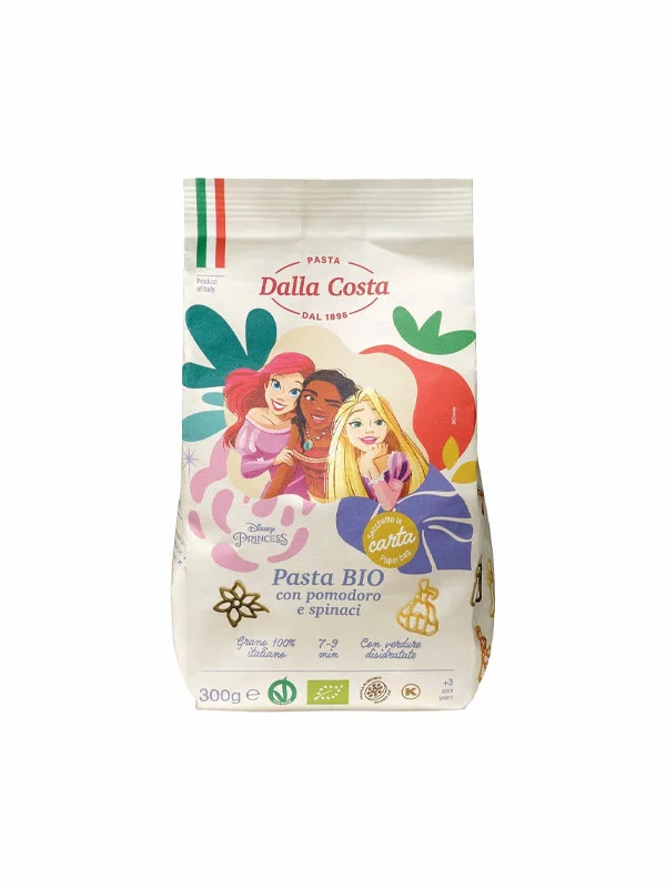 Probios Princess Pasta Disney Spinat & Tomate & Durum – Biologisch in einer 300g Packung
