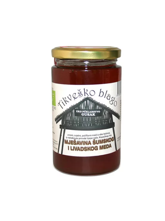 Tikveško Blago Waldwiesenhonig – Biologisch in einem 450g Glas