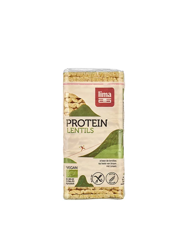 Lima Linsenproteinkräcker – Biologisch in einer 100g Packung