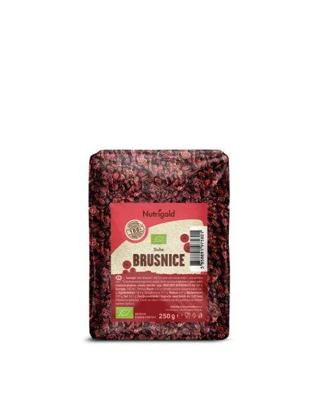 Nutrigold Getrocknete Cranberries – Biologisch in einer 250g Verpackung