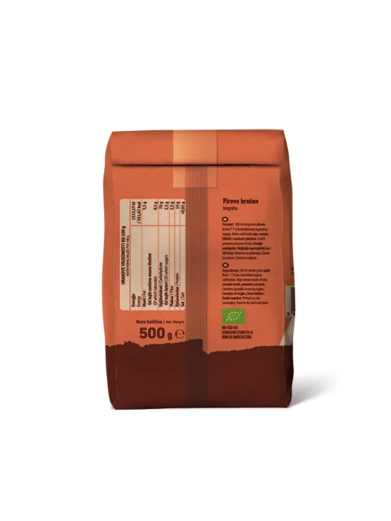 Dinkel-Vollkornmehl – ​​Biologisch 500g Nutrigold