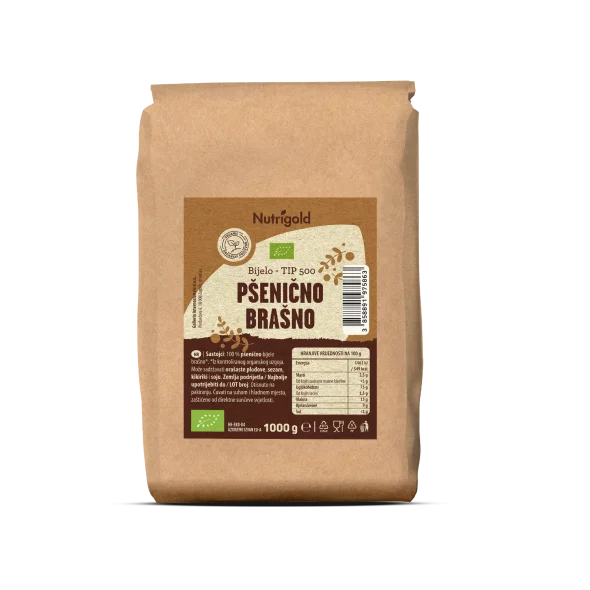 Nutrigold Weizenmehl Typ 500 – Biologisch in einer 1000g Packung