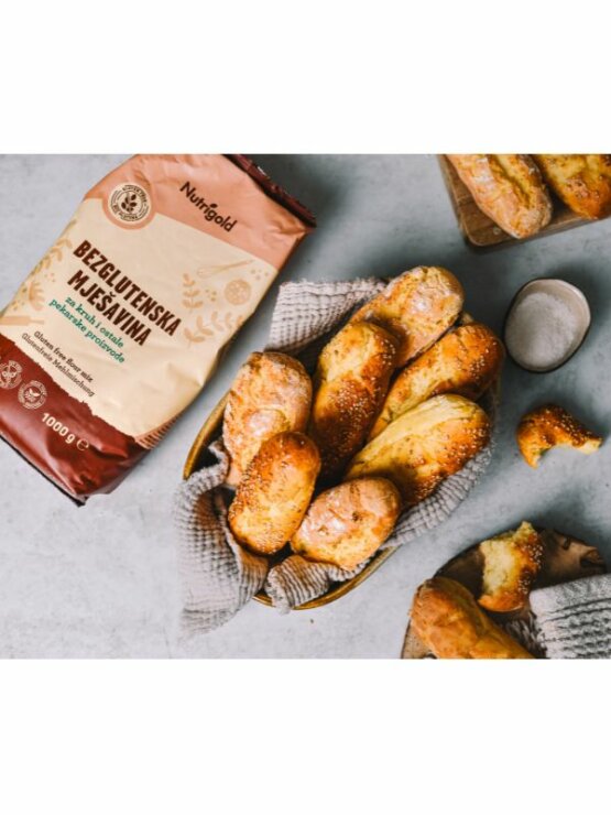 Nutrigold glutenfreies Mehl Brotmischung in einer 1000g Packung
