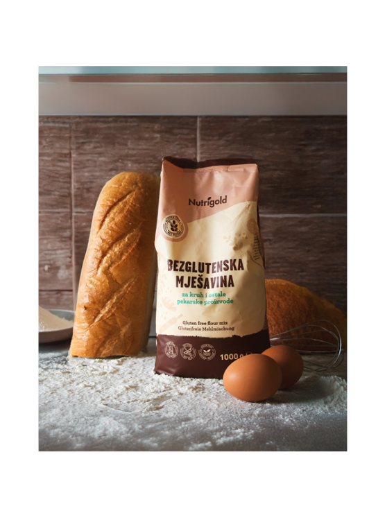 Nutrigold glutenfreies Mehl Brotmischung in einer 1000g Packung