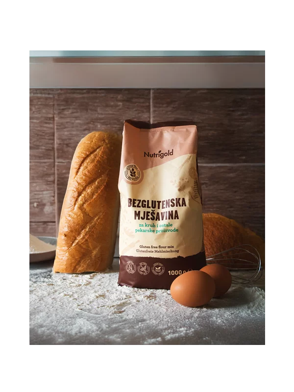 Nutrigold glutenfreies Mehl Brotmischung in einer 1000g Packung