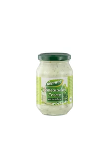 Dennree Remoulade ohne Eier mit Kräutern – Biologisch im 250ml Glas