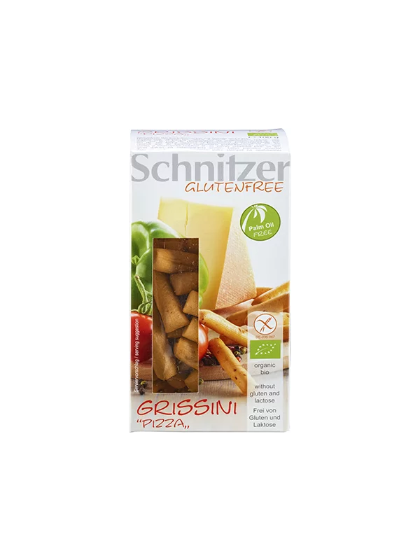 Schnitzer Grissini Tomate & Käse Glutenfrei – Bio in einer 100g Packung