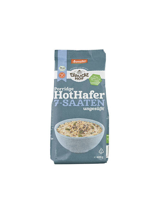 Bauck Mühle Haferflocken mit 7 Samen Glutenfrei – Biologisch in einer 400g Packung