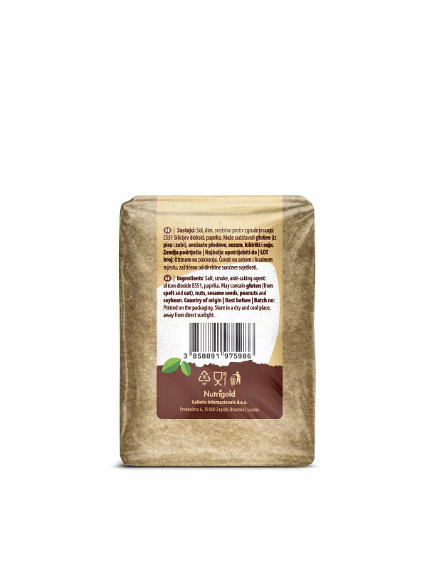 Geräuchertes Salz – 500g Nutrigold