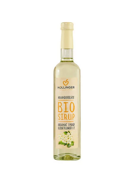 Höllinger Holunderblütensirup – Biologisch 500ml in Glasflasche