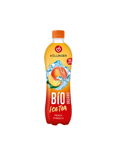 Höllinger Eistee Pfirsich – Biologisch in einer 500ml Flasche