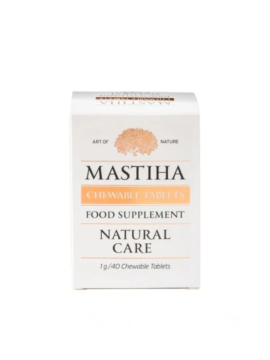 Chios Mastiha Kautabletten Chios Mastika in der 40g Verpackung