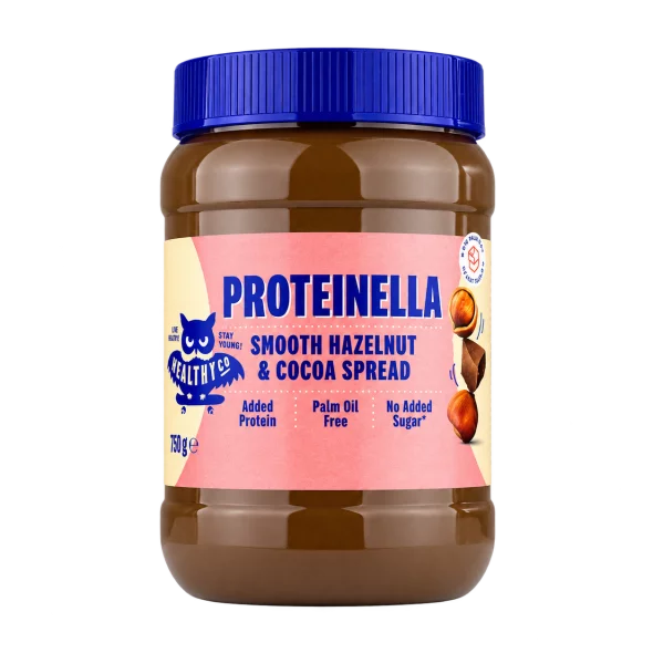 HealthyCo Proteinella Aufstrich – Dunkel im 750g Glas