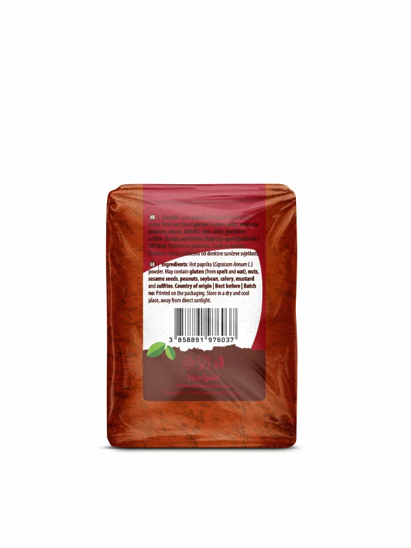 Paprika Pulver scharf – 200g Nutrigold