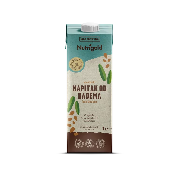 Nutrigold Mandeldrink ohne Zuckerzusatz - Biologisch in einer 1000ml Packung