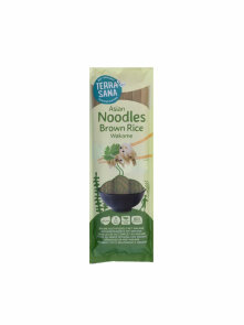 Terrasana braune Reisnudeln eisnudeln mit Wakame-Algen Glutenfrei – Biologisch in Verpackung von 250 g