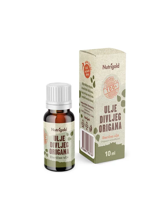 Nutrigold Öl aus wildem Oregano Biologisch in Glasverpackung 10ml