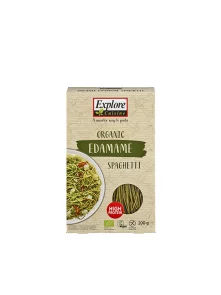 Explore Cuisine Grüne Sojabohnen-Nudeln Spaghetti glutenfrei – Biologisch in einer 200g Verpackung