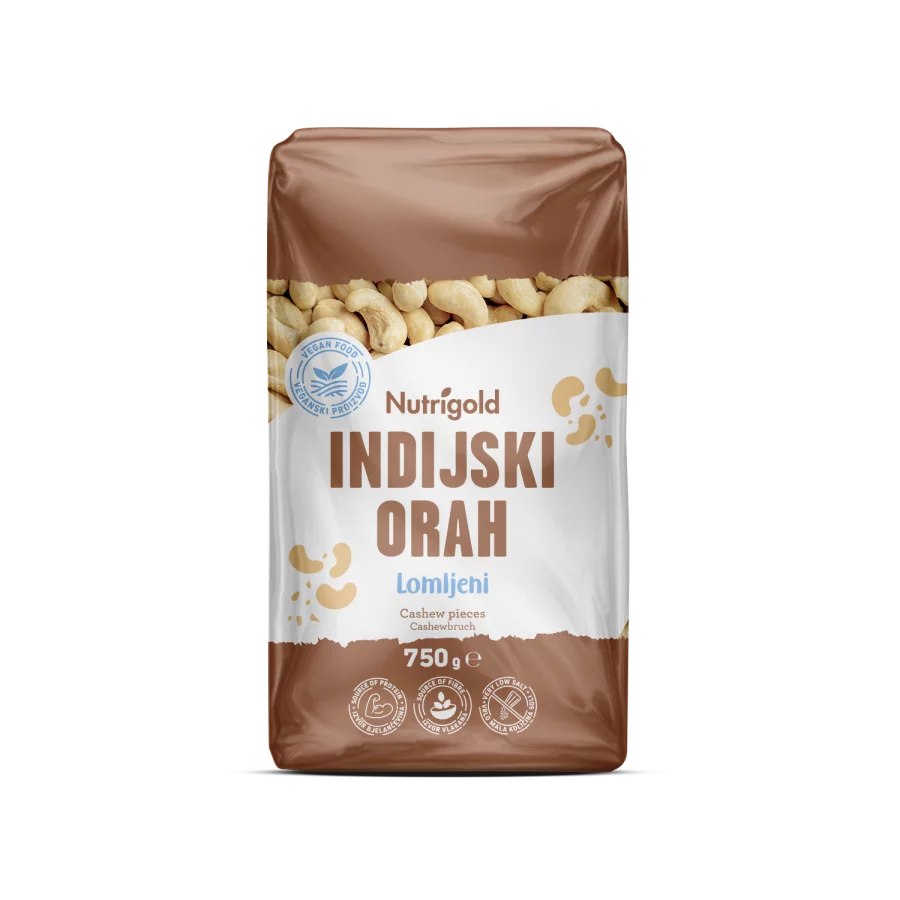 Nutrigold Cashewbruch - roh in einer 750g Packung