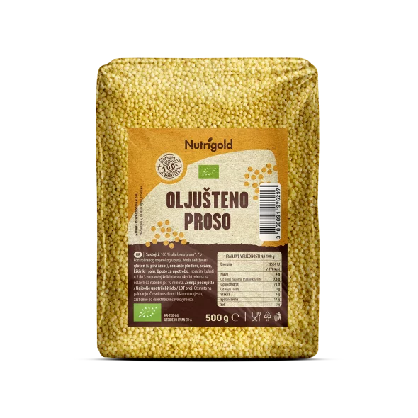 Nutrigold Geschälte Hirse - Biologisch in einer 500 Gramm Packung