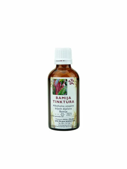 Tinktura Eibisch-Tinktur in einer 50ml dunkelen Glasflasche