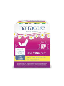 Natracare Binden ultra extra lang mit Flügeln mit 8 Stück  im Paket