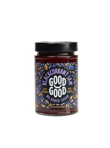 Schwarze Johannisbeermarmelade mit Stevia 330g - Good Good