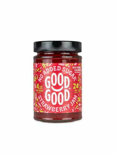 Erdbeermarmelade mit Stevia 330g - Good Good