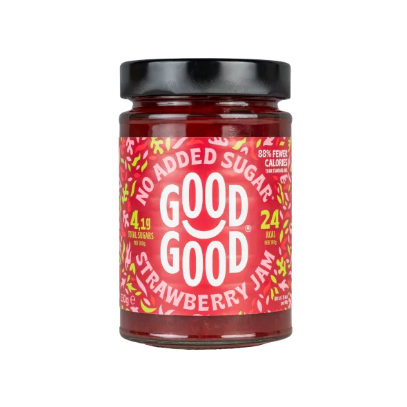 Erdbeermarmelade mit Stevia 330g - Good Good