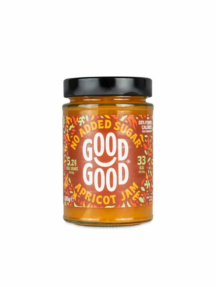 Aprikosenmarmelade mit Stevia 330g - Good Good