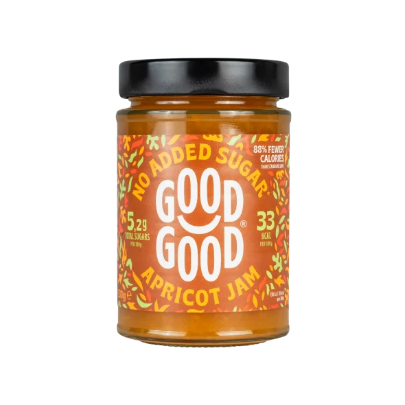 Aprikosenmarmelade mit Stevia 330g - Good Good