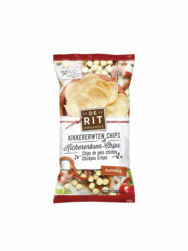 Kichererbsenchips Paprika - Biologisch 75g De Rit