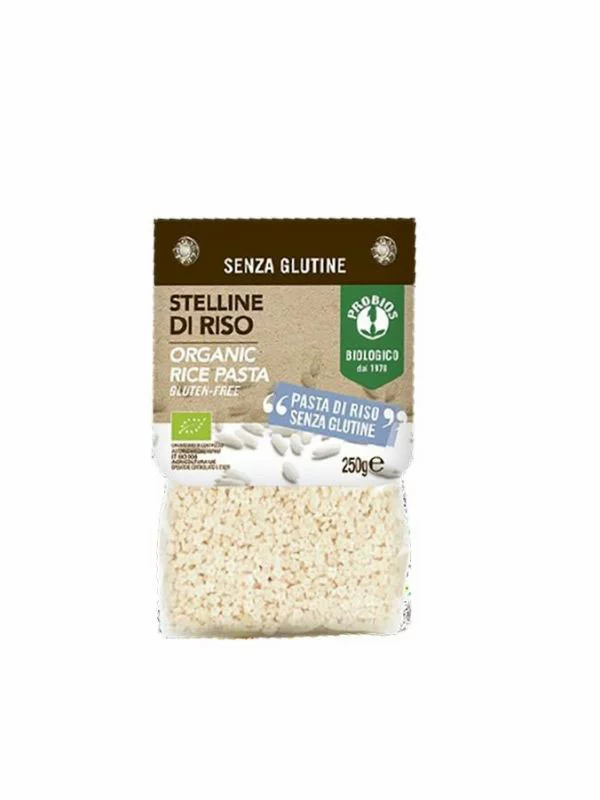 Probios Stelline Reisnudeln glutenfrei – Biologisch in einer 250g Verpackung