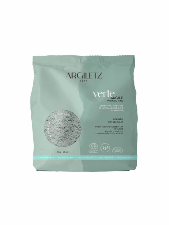 Argiletz Grüner Ton Fein gemahlen in einer 1kg Packung