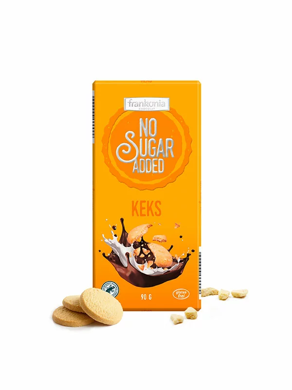 Schokolade Keks – Ohne Zuckerzusatz 90g Frankonia
