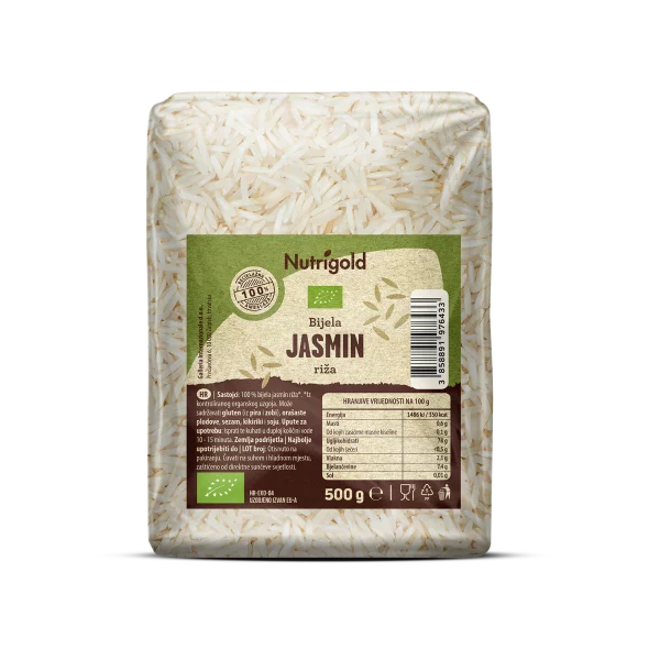 Nutrigold Jasminreis - Biologisch in einer 500 Gramm Packung