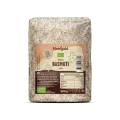 Nutrigold weißer und biologischer Basmatireis in einer durchsichtigen 500 Gramm Packung