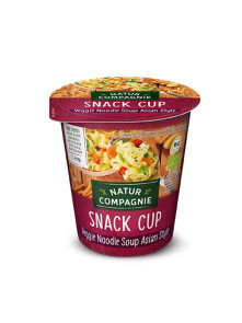 Natur Compagnie Snackbecher Asia - Gemüsesuppe mit Nudeln - Biologisch im 55g Becher