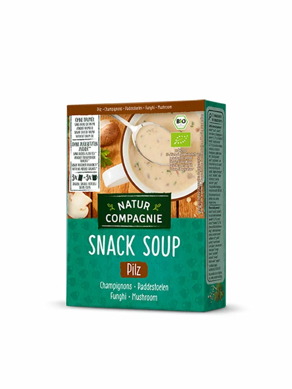 Instant-Pilzsuppe - Biologisch 3x17g Natur Compagnie