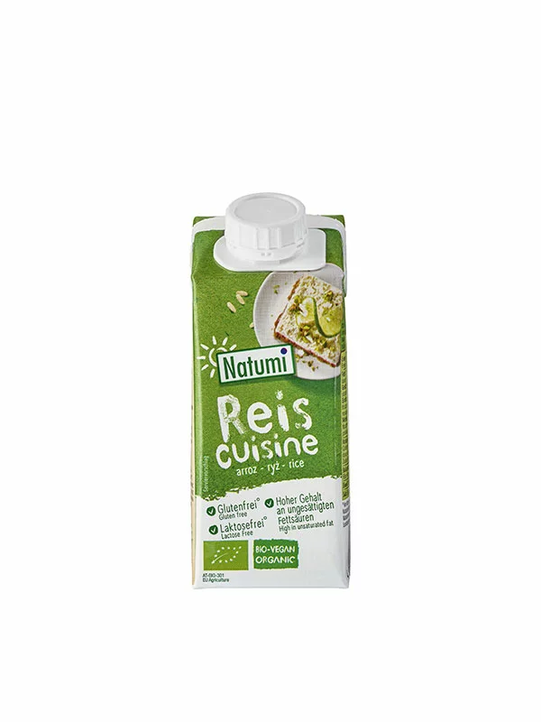 Natumi Reis Cuisine – Biologisch in einer Packun von 200ml