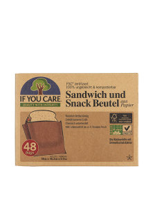Beutel für Sandwiches und Snacks – 48 Stück If you care