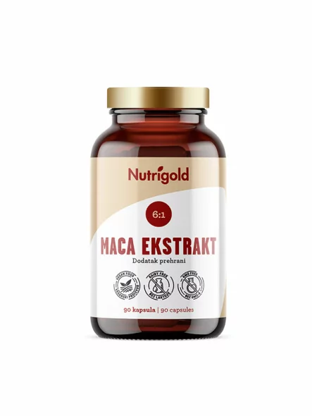 Nutrigold Maca Extrakt 6:1 - 1200mg vegane Kapseln