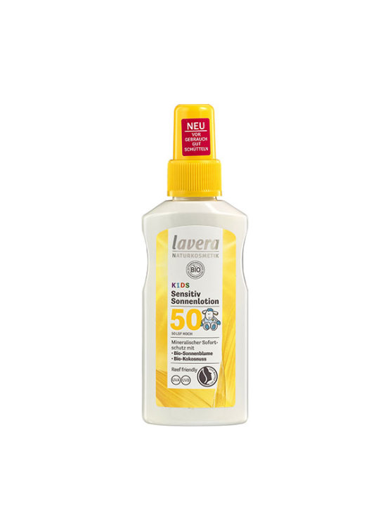 Natürliches Sonnenschutzspray für Kinder LSF50 – 100ml Lavera