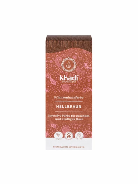 Khadi Pflanzliche Haarfarbe Hellbraun in einer 100g Packung